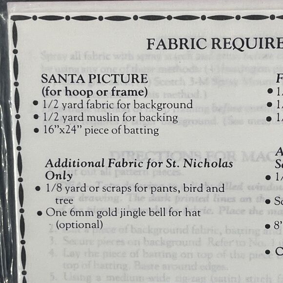 Country Appliques Olde Santa Series 2 Folk-Art Santa Designs Quilt Pattern CA-40 - Picture 8 of 9